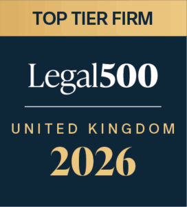 Legal 500 2026 Top Tier Firm badge