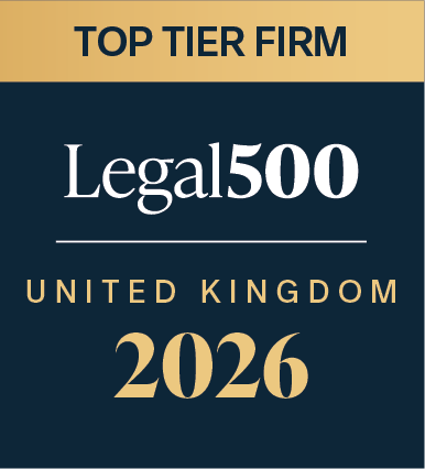 Legal 500 2026 Top Tier Firm badge